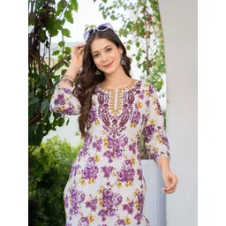 KJFAB Women Floral Printed Festive Straight Kurta-picture-37