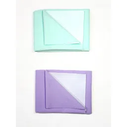 kk dev DRY SHEET WATERPROOF , HEAVY QUALITY/ MATTRESS PROTECTOR , MEDIUM SIZE PACK OF 2 PCS., MULTICOLOR-picture-11