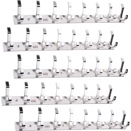 kkn plus Stainless Steel Premium Dual Edge -8 PIN Cloth Hanger / Wall Hook/ Door Hanger-picture-27