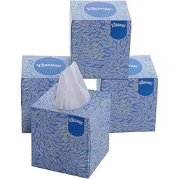 kleenex KLEENEX® Facial Tissue Cube 60040-2 ply Face Tissue - 4 Tissue Boxes x 50 Facial Tissues - Sheet Size 21 x 21 cm (200 facial tissues)-picture-46