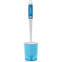 Kleeno by Cello Premium Plastic Toilet Brush with Holder (Blue and White,Pack of 2 Piece)-picture-36