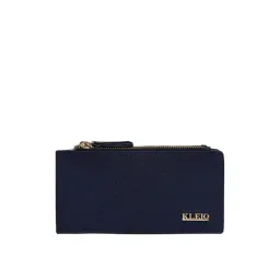 KLEIO Blue Solid Bi-Fold Wallet for Women-picture-42