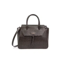 KLEIO Brown Vegan Leather Handbag for Women-picture-24