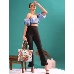 KLEIO Floral Printed Shoulder Tote Bag-picture-40