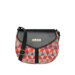 KLEIO Multicolor Textured Medium Sling Handbag-picture-35