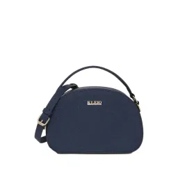 KLEIO Navy Solid Small Handbag-picture-21