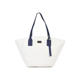 KLEIO White Large Leather Tote Handbag-picture-37