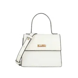 KLEIO White Textured Small Satchel Handbag-picture-22