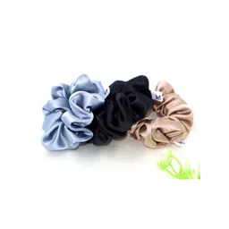 Kliyara Set Of 3 Women Satin Scrunchies-picture-25