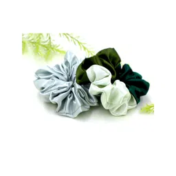 KLIYARA Women Set of 2 Satin Scrunchies-picture-31