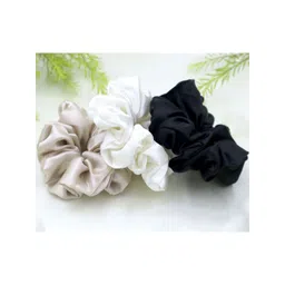 KLIYARA Women Set of 3 Satin Scrunchies-picture-13