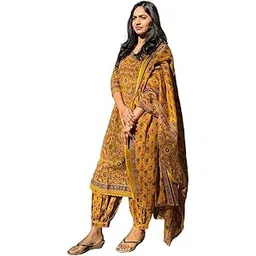klosia Women's Viscose Printed Kurta Pant With Dupatta Set-picture-14