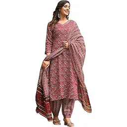 klosia Women's Viscose Straight Block Printed Kurta And Pant Set With Dupatta | Ethnic Set | Dupatta Set | Suit Set | Kurta Set | Wedding Suit |-picture-42