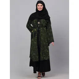 KLOTTHE Embellished Burqa With Scarves-picture-26