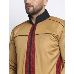 KLOTTHE Men Mustard Yellow Solid Tracksuits image 4