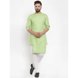 KLOTTHE Men Self Design Kurta with Churidar-picture-28