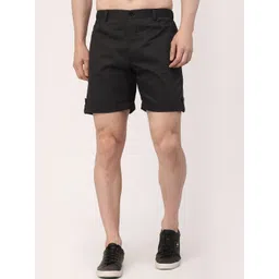 KLOTTHE Men Striped Mid-Rise Rapid-Dry Cotton Shorts-picture-14