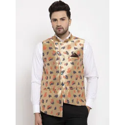KLOTTHE Men Woven-Design Nehru Jacket-picture-15