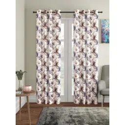 Klotthe Off-White Cotton 7 Ft. Door Curtain - Set of 2-picture-40