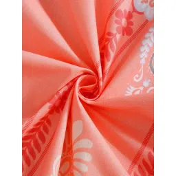 Klotthe Orange 400 TC Cotton Double Bedsheet with 2 Pillow Covers image 4