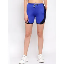 KLOTTHE Women Colourblocked Rapid-Dry Sports Shorts-picture-12
