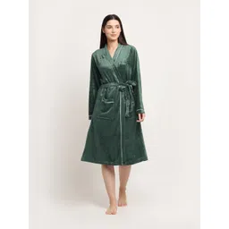 KLOTTHE Woolen Bath Robe With Belt-picture-35