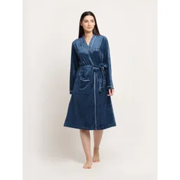 KLOTTHE Woolen Bath Robe With Belt-picture-10