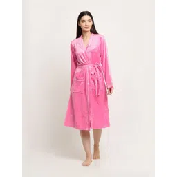 KLOTTHE Woolen Bath Robe With Belt-picture-16