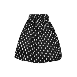 Klowvila Fashion Girls Polka Dots Printed Flared Knee Length Skirt-picture-53