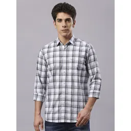 Klub Fox Men Slim Fit Opaque Checked Casual Shirt-picture-15