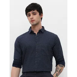 Klub Fox Men Slim Fit Opaque Printed Casual Shirt-picture-38