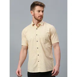 Klub Fox Men Slim Fit Opaque Printed Casual Shirt-picture-34
