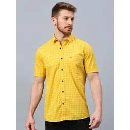 Klub Fox Men Slim Fit Opaque Printed Casual Shirt-picture-36