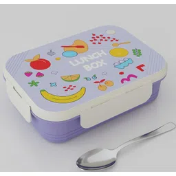 kluoris Work Day Printed Lunch Box 3 Compartment Set for school use Max 3 Containers Stainless Steel Office Lunch Box-picture-18