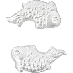 kmj pure silver fish/chandi ki machli/fish for Astrological and lal kitab remedy Decorative Showpiece-0.1 cm-picture-11