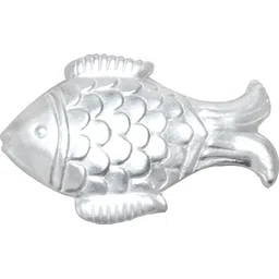 kmj pure silver fish/chandi ki machli/fish for Astrological and lal kitab remedy Decorative Showpiece-0.2 cm-picture-27