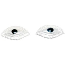 kmj pure silver eyes/ chandi ki aankh for God/ pooja, astrological. Decorative Showpiece-2 cm image 1
