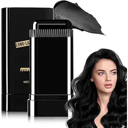 KMOTID Hair Color Stick Safe and Convenient Comb Hair Dye,Waterproof and Sweat-Proof Hair Dye Comb, Portable Hair Colouring Comb,2 in 1 Instant Dye for for All Hair Types Women & Men 1,Black (20g)-picture-52