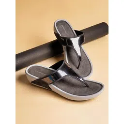 Kneetoes Women Sparkly Sequin Thong Metallic Sandals-picture-19