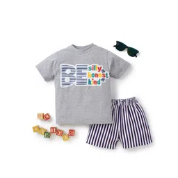 Knit N Knot Boys Printed T-shirt with Shorts-picture-12