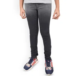 Knit N Knot Boys Slim Fit Mid-Rise Light Fade Ombre Stretchable Jeans-picture-34