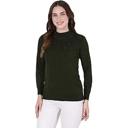 knitco Ladies Women Full Sleeves Acrylic Round Neck Sweater Pullover with All Over self Design-picture-56