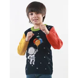 KNITCO Unisex Kids Pullover with Applique Detail-picture-23