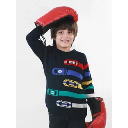 KNITCO Unisex Kids Pullover with Applique Detail-picture-24