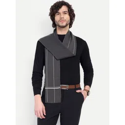 Knitkala Men Striped Merino Wool Mufflers-picture-24