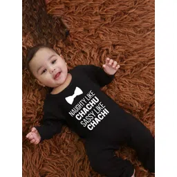 KNITROOT Infants Kids Printed Cotton Round Neck Rompers-picture-15