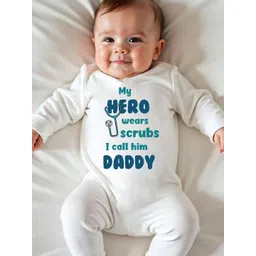 KNITROOT Infants Kids Printed Cotton Round Neck Rompers-picture-37