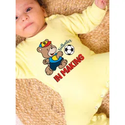 KNITROOT Infants Printed Cotton Round Neck Rompers-picture-15