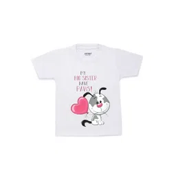 KNITROOT Kids White & Black Printed Cotton T-shirt-picture-17