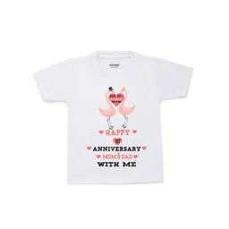 KNITROOT Kids White & Black Typography Printed Cotton T-shirt-picture-15
